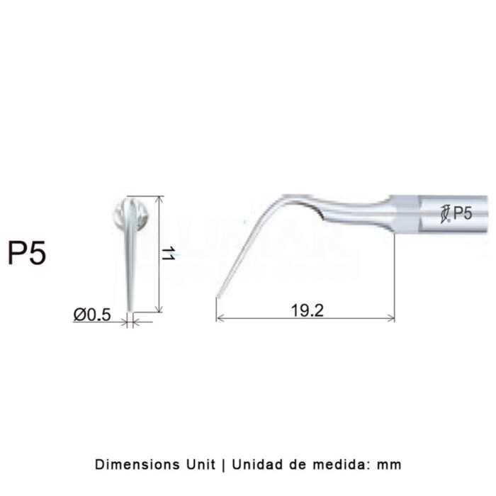 28-p5-marca-2 Kompatybilna z końcówką ultradźwiękową Woodpecker P5 EMS, Perio - obrazek 3