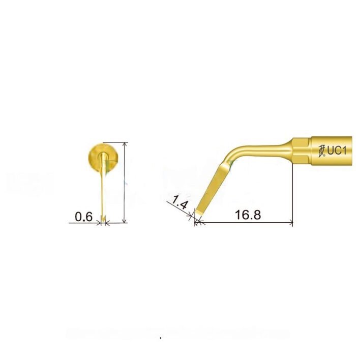 28-uc1-marca-2 Ponta cirúrgica Woodpecker UC1 para Mectron, Woodpecker Surgic Touch, Ultrasurgery e outros | Extração - Image 2
