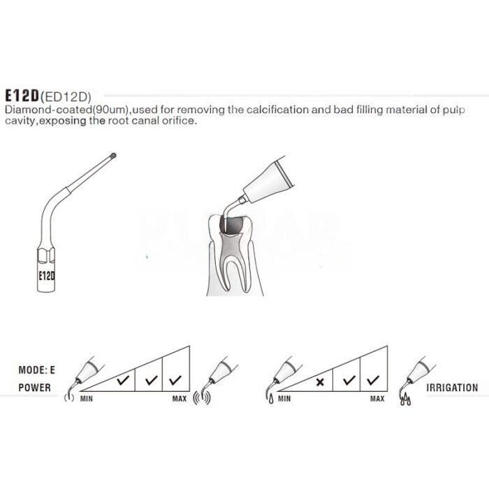 esquema-punta-ed12d-satelec-compatibles-woodpecker-28-ed12d-marca-1 Punta ultrasonidos Woodpecker ED12D compatible Satelec, Endo, DIAMANTADA - Imagen 2