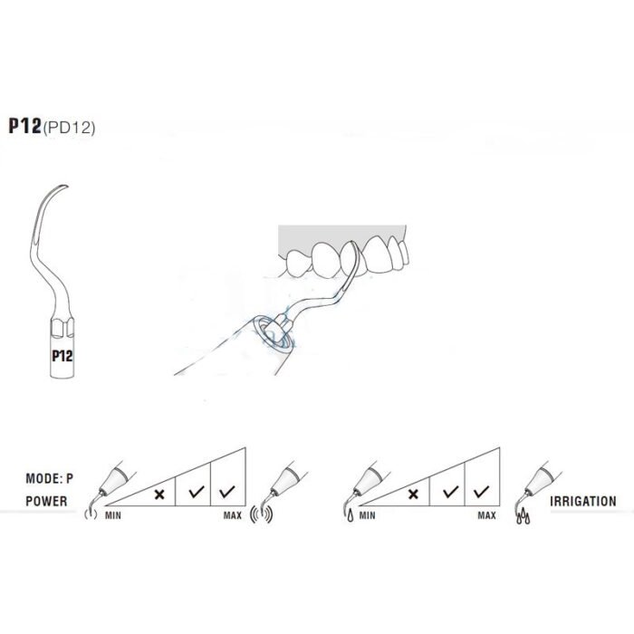 esquema-punta-pd12-satelec-compatibles-woodpecker-28-pd12-marca-1 Kompatybilna z końcówką ultradźwiękową Woodpecker PD12 Satelec, Perio - obrazek 2