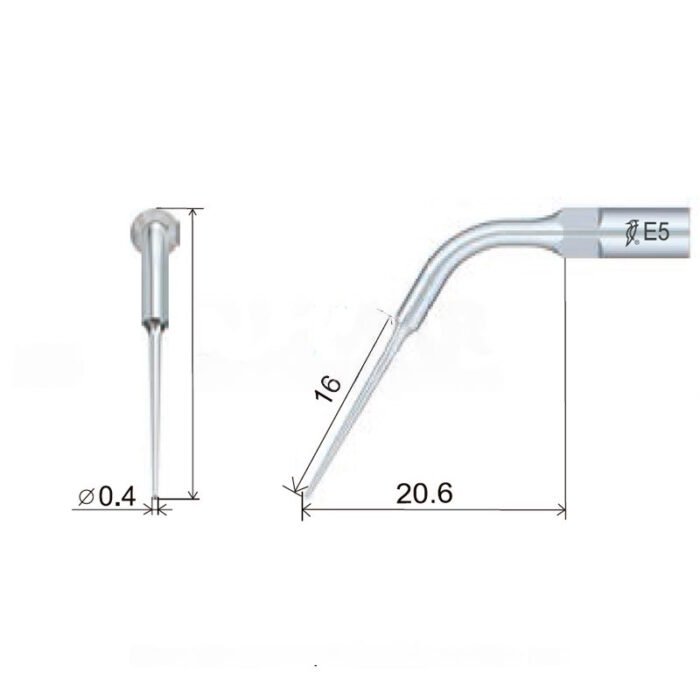 punta-woodpecker-dte-ems-28-e5-marca-2 Pointe à ultrasons Pic E5 compatible EMS, Endo – Image 3