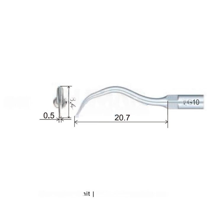 Woodpecker G10 EMS compatible ultrasonic tip, Prophylaxis - Image 2