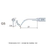 Końcówka ultradźwiękowa Woodpecker G5 kompatybilna z EMS, Profi - obrazek 3