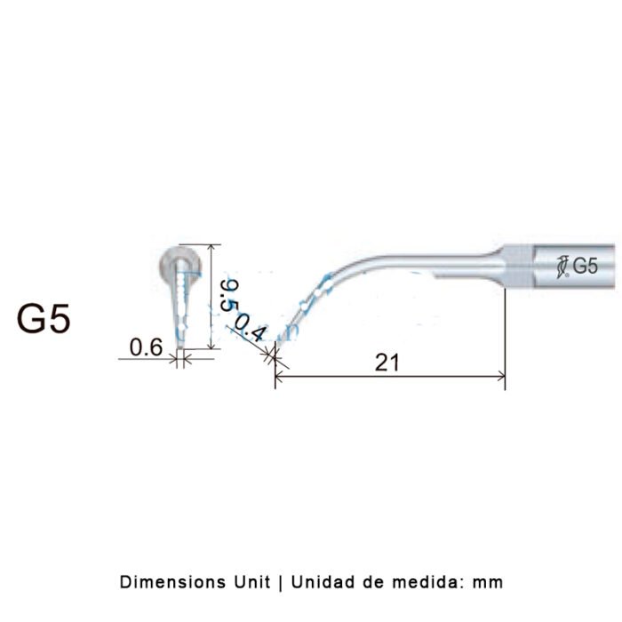 punta-woodpecker-dte-ems-28-g5-marca-2 Końcówka ultradźwiękowa Woodpecker G5 kompatybilna z EMS, Profi - obrazek 3