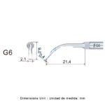 Woodpecker G6 EMS compatible ultrasonic tip, Profi - Image 3