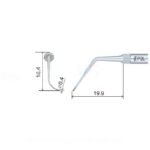 Kompatybilna z końcówką ultradźwiękową Woodpecker P2L EMS, Perio (lewa strona) - obrazek 2