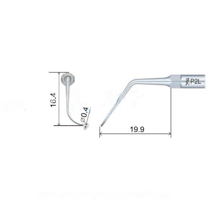 punta-woodpecker-dte-ems-28-p2l-marca-2 Kompatybilna z końcówką ultradźwiękową Woodpecker P2L EMS, Perio (lewa strona) - obrazek 2