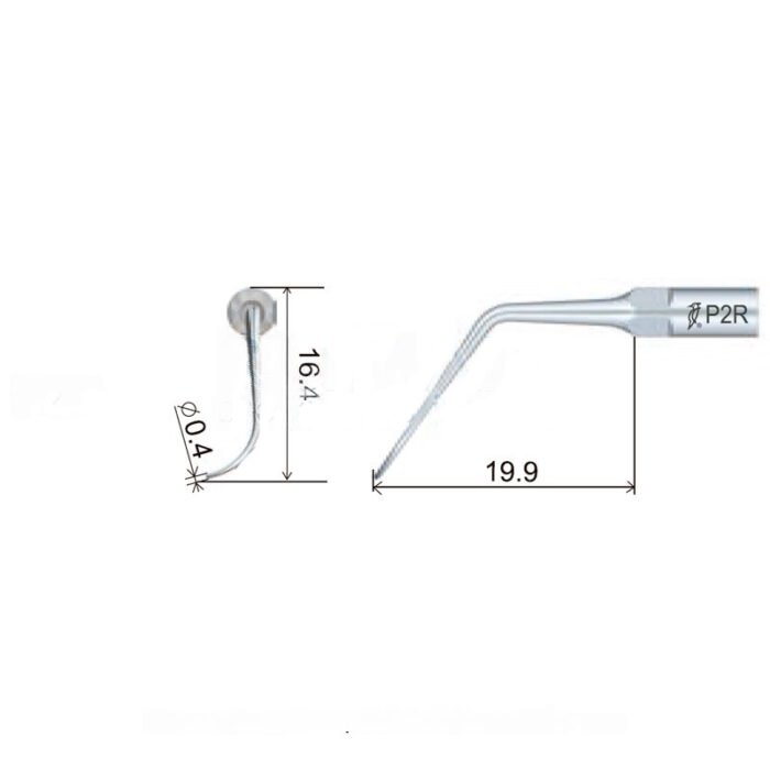 punta-woodpecker-dte-ems-28-p2r-marca-2 Kompatybilna z końcówką ultradźwiękową Woodpecker P2R EMS, Perio (prawa strona) - obrazek 2