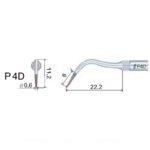 Końcówka ultradźwiękowa Woodpecker P4D kompatybilna z EMS, Perio, DIAMOND - obrazek 3