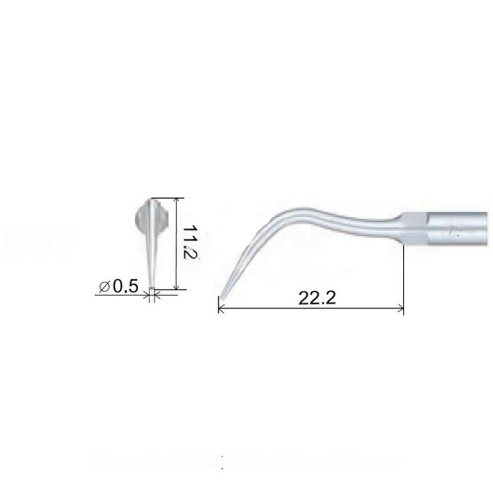 punta-woodpecker-dte-ems-28-p4t-marca-2 Ponteira de ecografia Woodpecker P4T compatível com EMS, Perio, TITANIUM - Image 2