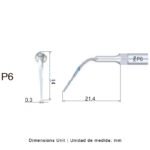 Woodpecker P6 Ultraschallspitze kompatibel mit EMS, Perio – Bild 2