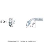 Punta Endochuck ultrasonidos Woodpecker ED1 compatible Satelec, Endo - Imagen 3