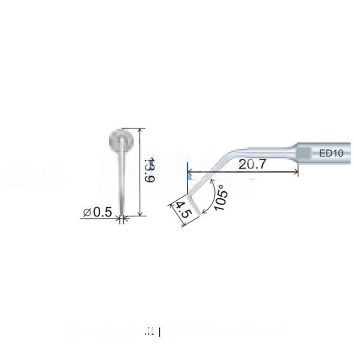 punta-woodpecker-dte-satelec-28-ed10-marca-2 Ponteira de ultrassons Woodpecker ED10 compatível com Satelec, Endo - Image 3