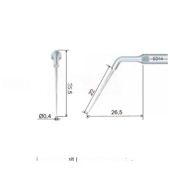 Końcówka ultradźwiękowa Woodpecker ED14 kompatybilna z Satelec, Endo - obrazek 3