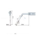 Końcówka ultradźwiękowa Woodpecker ED15D kompatybilna z Satelec, Endo DIAMOND - obrazek 2