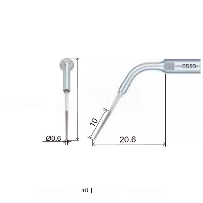 Punta ecografica Woodpecker ED5D compatibile con Satelec, Endo, DIAMOND - immagine 3