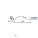 Końcówka ultradźwiękowa Woodpecker GD10 kompatybilna z Satelec, Profilaktyka - obrazek 3