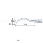 Woodpecker GD10T Ultraschallspitze kompatibel mit Satelec, Profi, TITANIUM – Bild 2