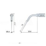 Końcówka ultradźwiękowa Woodpecker ES15 kompatybilna z SIRONA, Endo - obrazek 3