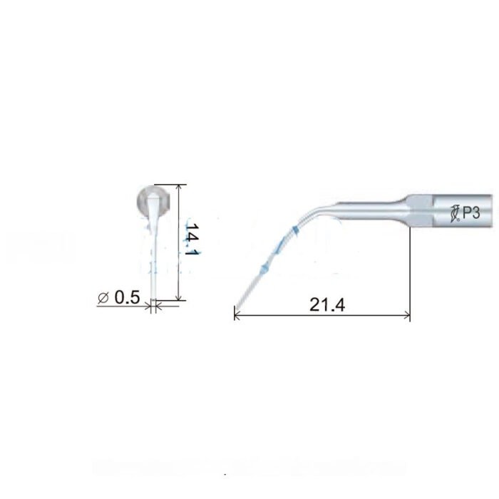 Punta ultrasonidos Woodpecker PS3 compatible Sirona, Perio - Imagen 3