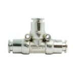 Unión T intermedia de enganche metálico 6mm x 6mm x 6mm | 5uds.