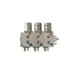 Bloco de 4 vias, 3 instrumentos (operação pneumática)