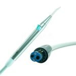 Seringue en acier Luzzani Minimate Straight 3F, connecteur Planmeca, 100 cm, gris clair