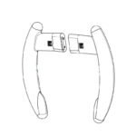 White handle kit (right + left) for FARO ALYA lamp (Ref. FARO SP310352006)