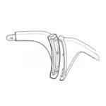 Kit supporto maniglia grigia (destra+sinistra) per lampada FARO ALYA (Ref. FARO SP310352)