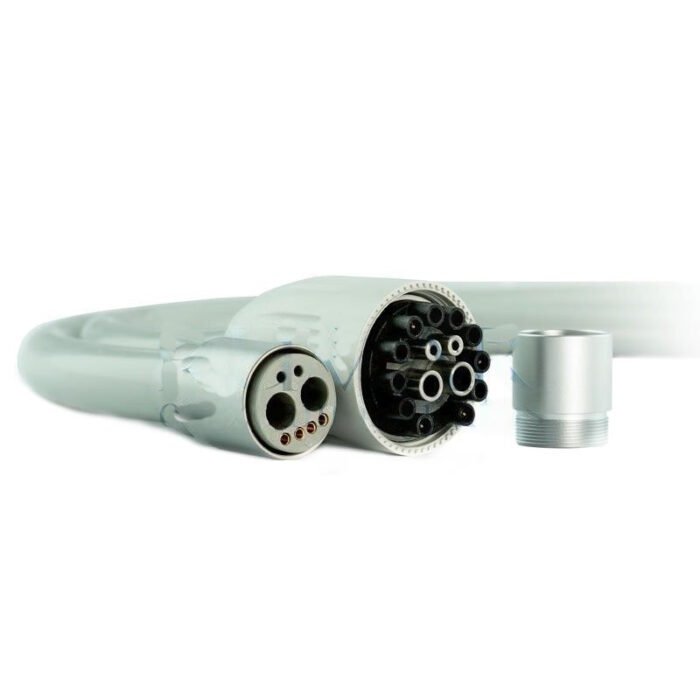 TKD-Mikromotorschlauch für Bien Air MC3, LK und LED + Turbine, CEFLA-Anschluss, 120 cm, dunkelgrau | Polyvalent – Bild 1