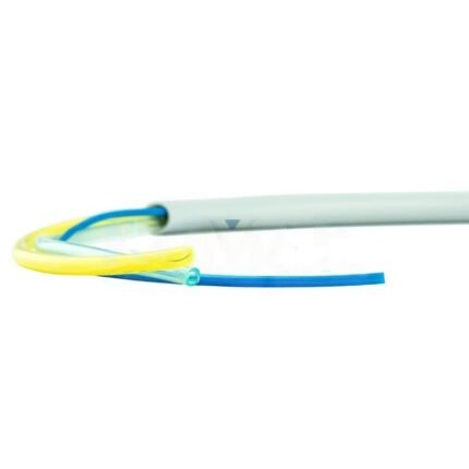 Mangueira RM para pedal com controlo de água, sem chip de soprador, sem conectores, 180cm, 3 vias, cinzento