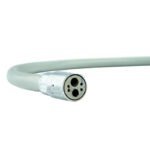 Tubo turbina TKD con luce, 6 fori, estremità aperta, 160 cm, grigio scuro