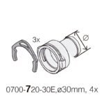 DürrConnect fêmea para 30 mm (K), 5 unidades