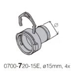 DürrConnect hembra a 15mm (K), 5uds