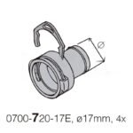 DürrConnect hembra a 17mm (K), 5uds