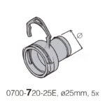 DürrConnect hembra a 25mm (K), 5uds