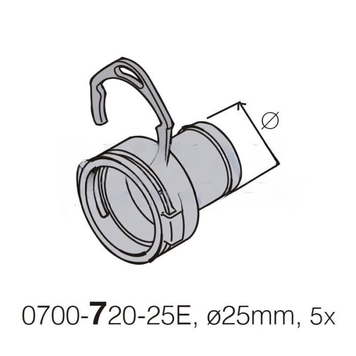 DürrConnect żeński do 25 mm (K), 5 sztuk - obrazek 1