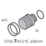 DürrConnect hembra a 36mm (K), 5uds