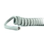 Manguera rm 4 vías, rizada, sin terminal, gris oscuro