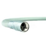 TKD turbine hose without light, 4 holes, open end, with spray regulator, 160cm, dark grey