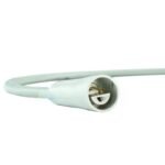 Manguera ultrasonidos TKD para Satelec Newtron/Suprasson sin luz, open end, 200cm, ∅7mm, gris oscuro