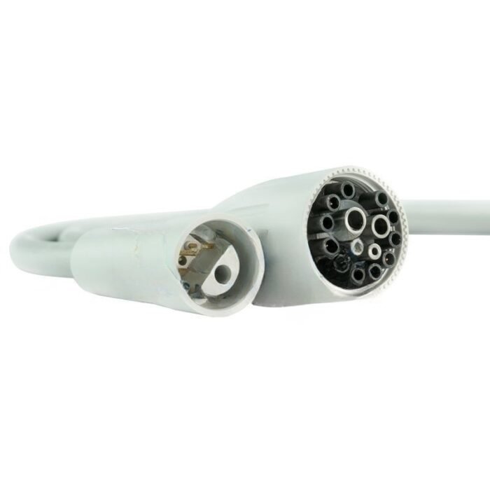 Tuyau échographe TKD pour Satelec Newtron sans lumière, connecteur CEFLA, 135cm, ∅7mm, gris foncé – Image 1