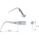 INSERT D'EMBOUT À ULTRASONS EN ACIER INOXYDABLE ET TITANE SATELEC BADER® DENTAL G6 – Image 2