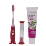 BADER® DENTAL® Zahnbürste mit Sanduhr und Zahnpasta für Kinder – Bild 2
