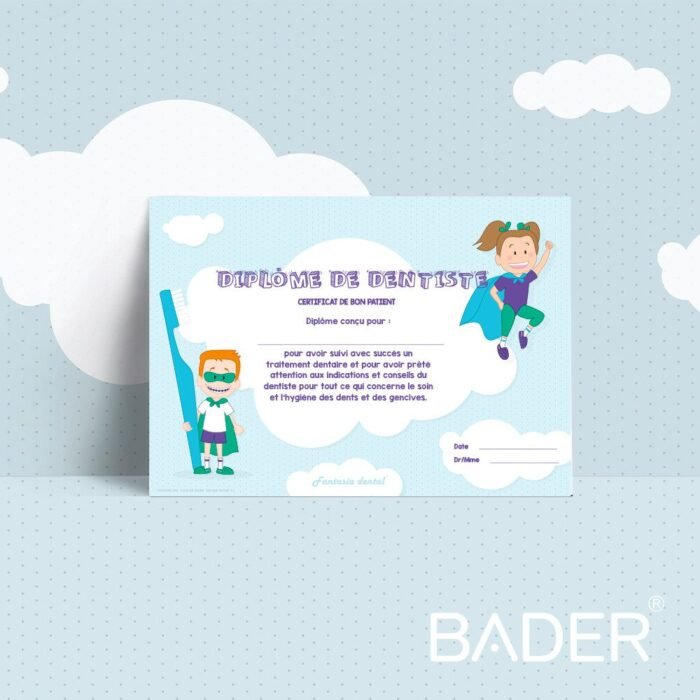 8419-Diploma-del-Buen-Paciente-en-Frances (1) BADER® DENTAL Gutes Patientendiplom auf Französisch – Bild 4