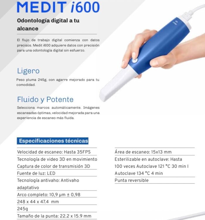 medit Pack Completo Medit i600+Carro+Pc+Pantalla Táctil - Imagen 5