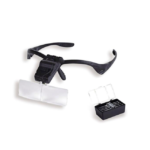 BINOKOLARE LUPE MIT RAHMEN, LED UND 5 LINSEN 1x-1,5x-2x-2,5x3,5x