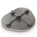 PLACA DE MONTAGEM METÁLICA PARA FIXAÇÃO DE PARAFUSOS (10 PARES)