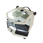 CABINA DE REPASADO CON LUZ Y LUPA 10X CON CONEXION A ASP. Y COMPR